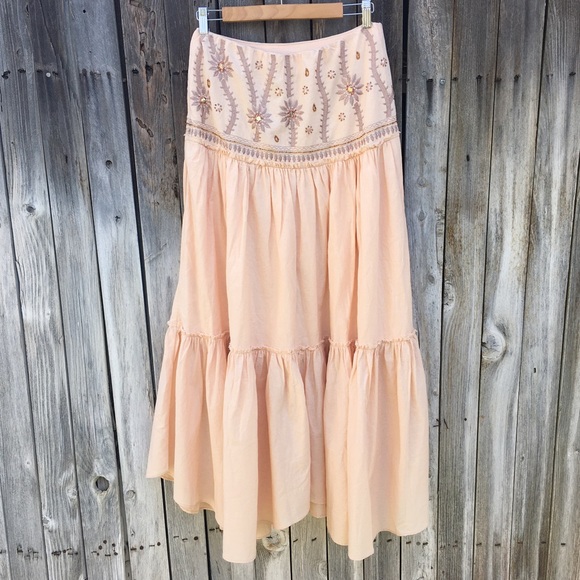 Free People Crystal Cove Two Piece Maxi Dress Linen M - Picture 13 of 16